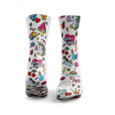 White workout EVERYTHING NICE socks I HEXXEE SOCKS