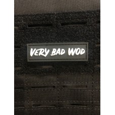 Logo VERY BAD WOD black 3D PVC velcro patch | VERY BAD WOD