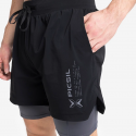 COMPRESION Short 2 in 1 Black for men| PICSIL