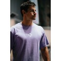 Unisex purple oversized T-Shirt TRAIN HARD STAY COOL | VERY BAD WOD