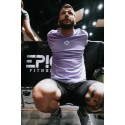 Unisex purple oversized T-Shirt TRAIN HARD STAY COOL | VERY BAD WOD