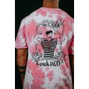 T-Shirt oversize unisexe rose TIE DYE FRENCH WOD | VERY BAD WOD