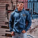 Zip hoodie blue SUFFER WELL | ROKFIT