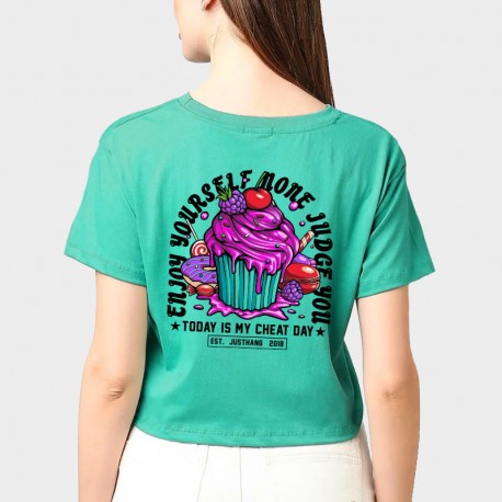 Geen Mint training crop T-shirt CUPCAKE | JUSTHANG
