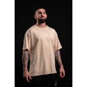 Unisex beige oversized T-Shirt SAINT OF MY TIME | VERY BAD WOD
