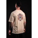 T-Shirt oversize greige brown SAINT OF MY TIME | VERY BAD WOD