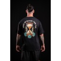 T-Shirt oversize unisexe noir WAKE UP BEFORE TIME CAP | VERY BAD WOD