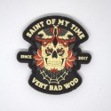 Patch PVC 3D velcro noir SAINT OF MY TIME | VERY BAD WOD