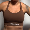 Brassière sport marron ISABEL | VERY BAD WOD