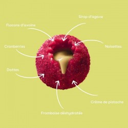 Monka Balls Pistache Framboise – le snack sain et gourmand à emporter