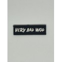 Patch PVC 3D velcro noir Logo VERY BAD WOD | VERY BAD WOD