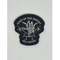 Patch tissage velcro noir HAND OF DESTINY | VERY BAD WOD