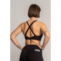 Training bra black KAMILA for women | BARBELL REGIMENT