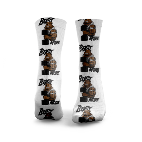 Confort ultime et design fun avec les chaussettes Beast Mode HEXXEE
