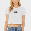 Crop top sport blanc femme Koi Carp – Justhang JAPAN