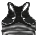 Brassière femme noir rayé blanc JAILHOUSE  pour athlète by SAVAGE BARBELL
