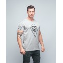 T-shirt unisexe gris SKULL| VERY BAD WOD x WILL LENNART TATOO